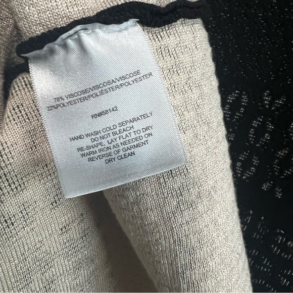 GAL MEETS GLAM Heidi Black Sweater Long Sleeve Dress, EUC - Picture 6 of 7